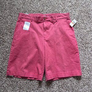 Izod Saltwater Chino Shorts Red NWT Mens 33